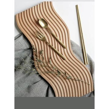 Mien 39x16x1.5 cm Bambu Dalgalı Sunumluk