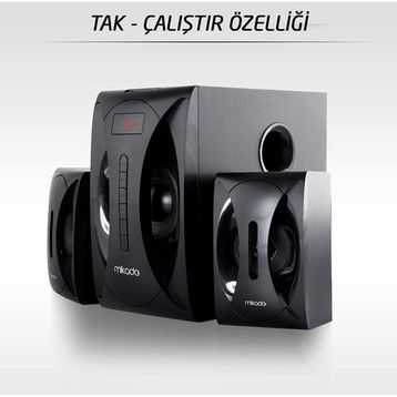 Mikado MD-512 45W 5+1 Speaker Siyah