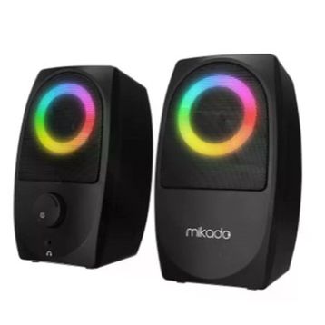 Mikado MD-90R 2.0 5 W 2 Siyah RGB 2.0 Gaming Bluetooth Speaker