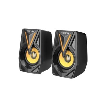 Mikado MD-S23 Glare 3x2 W Siyah USB 2.0 RGB Speaker