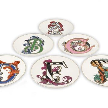 Mikasa Moor Alfabet 6'lı 20 cm Pasta Tabağı
