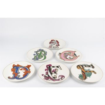 Mikasa Moor Alfabet 6'lı 20 cm Pasta Tabağı