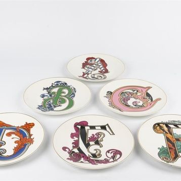 Mikasa Moor Alfabet 6'lı 20 cm Pasta Tabağı