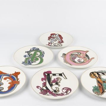 Mikasa Moor Alfabet 6'lı 20 cm Pasta Tabağı
