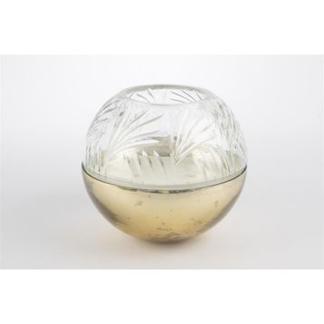 Mikasa Moor Bronz 18x16 cm Cam Kapaklı Mum