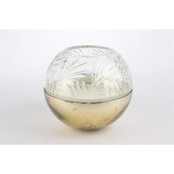 Mikasa Moor Bronz 18x16 cm Cam Kapaklı Mum