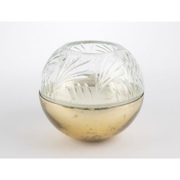 Mikasa Moor Bronz 18x16 cm Cam Kapaklı Mum