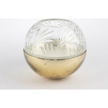 Mikasa Moor Bronz 18x16 cm Cam Kapaklı Mum