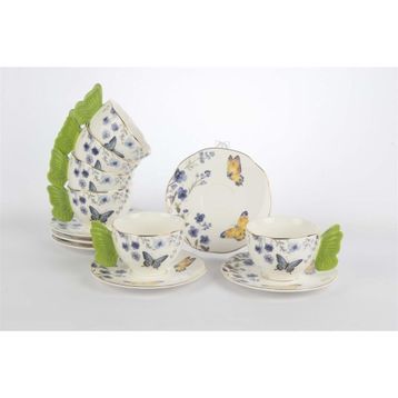 Mikasa Moor Butterfly Lovers 6lı 120 cc Kahve Fincan Seti