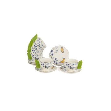 Mikasa Moor Butterfly Lovers 6lı 120 cc Kahve Fincan Seti