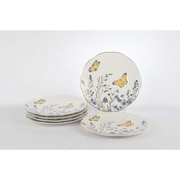Mikasa Moor Butterfly Lovers 6lı 20 cm Pasta Tabağı