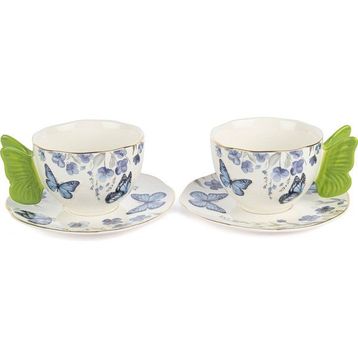 Mikasa Moor Butterfly Lovers Porselen 2'li Çay Fincan Seti