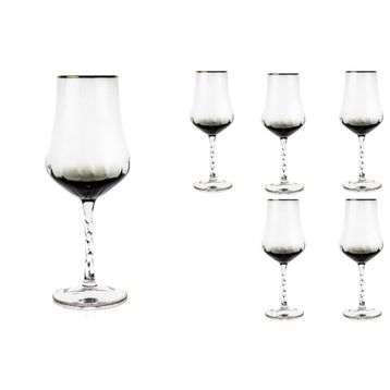 Mikasa Moor Gold Gri 6lı Kırmızı Şarap Kadehi