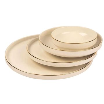 Mikasa Moor Gold Modern Altın 24 Parça Yemek Takımı Seti