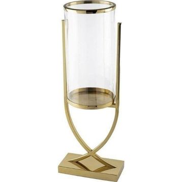 Mikasa Moor Gold X Ayaklı Metal Cam16x21x58 cm Mumluk