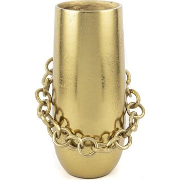 Mikasa Moor Gold Zincirli 15x32 cm Metal Vazo