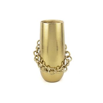 Mikasa Moor Gold Zincirli 15x32 cm Metal Vazo