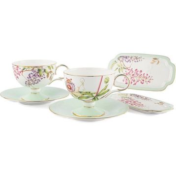 Mikasa Moor Happily Porselen 6 Parça 2li Çay Fincanı Seti