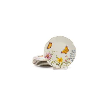 Mikasa Moor Mariposa 21 cm 6'lı Pasta Tabağı