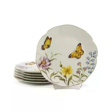 Mikasa Moor Mariposa 21 cm 6'lı Pasta Tabağı