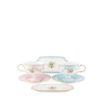 Mikasa Moor Rose Charm Porselen 6 Parça 2 Kişilik Çay Fincanı Seti