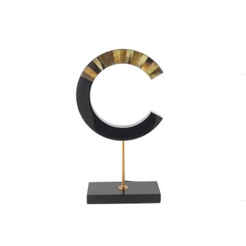 Mikasa Moor Siyah Gold 29x11x51 cm Harf Obje