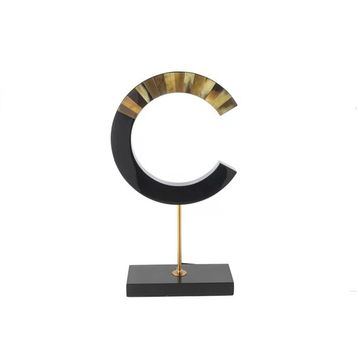 Mikasa Moor Siyah Gold 29x11x51 cm Harf Obje