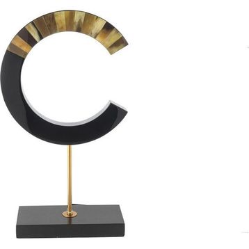 Mikasa Moor Siyah Gold 29x11x51 cm Harf Obje