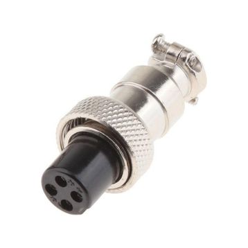 Mike 4 Pin 12 mm Dişi Konnektör
