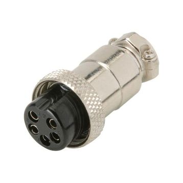 Mike 5 Pin 16 mm Dişi Konnektör