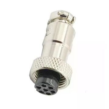 Mike 7 Pin 12 mm Dişi Konnektör