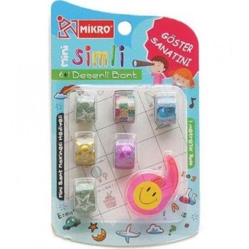 Mikro 1216 Mini Simli Desenli Bant