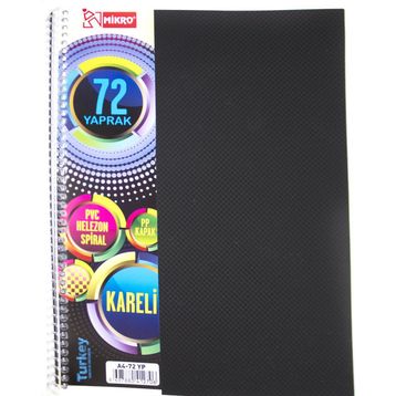 Mikro A4 72 Yaprak Kareli Defter
