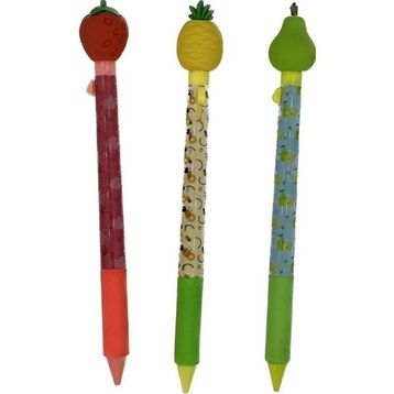 Mikro Çilek Armut Ananas 0.7 mm 3 Adet Basmalı Versatil Kalem