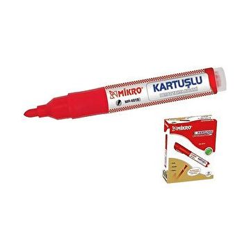 Mikro K-6019 24'lü Kırmızı Tahta Kalem Kartuşu