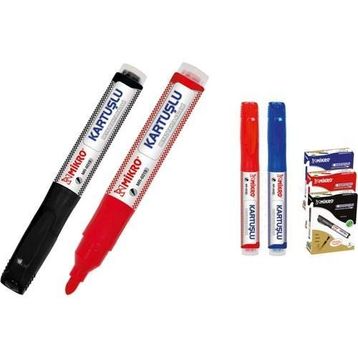 Mikro K-6019 Mavi Beyaz Tahta Kalem Kartuşu