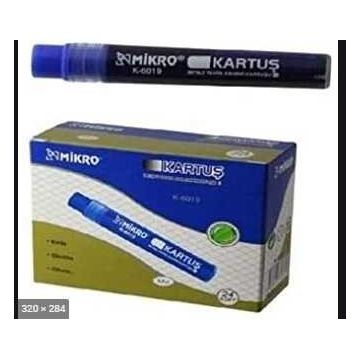 Mikro K-6019 Mavi Beyaz Tahta Kalem Kartuşu