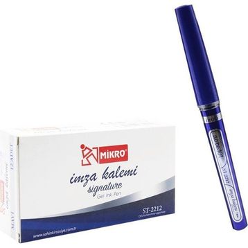 Mikro ST-2212 Mavi İmza Kalemi Roller Kalem