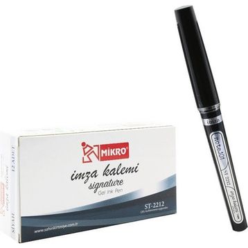 Mikro ST-2212 Siyah İmza Kalemi Roller Kalem