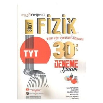 Mikro TYT Fizik 30'lu Deneme Sınavı - Orijinal Yayınları