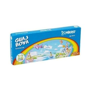 Mikro W-12 12 Renk Guaj Boya