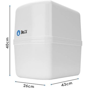 Mil DNP13-M-A Aquaflo Membranlı 13 Aşamalı Detoks Multimineralli 8 lt Çelik Tanklı Su Arıtma Cihazı
