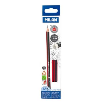 Milan 0712370312 Graphite 12 Adet Silgi Kurşun Kalem