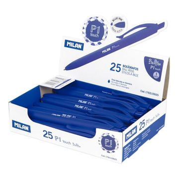 Milan 176510925 P1 Mavi Basmalı 25 Adet Tükenmez Kalem