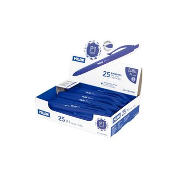 Milan 176510925 P1 Mavi Basmalı 25 Adet Tükenmez Kalem