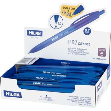 Milan 176540125 Dry-Gel P07 Mavi 25 Adet Jel Kalem