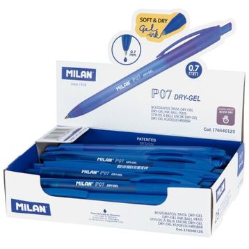 Milan 176540125 Dry-Gel P07 Mavi 25 Adet Jel Kalem