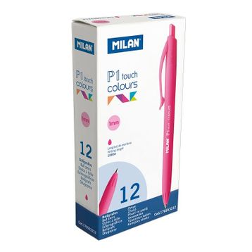 Milan 176553212 P1 Touch Pembe 12 Adet Tükenmez Kalem
