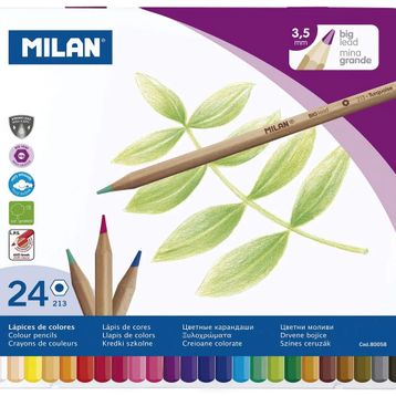 Milan 80058 24 Renk Kuru Boya Kalemi