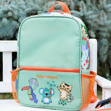 Milk Moo Jungle Friends Çocuk Sırt Çantası ve Isı Yalıtımlı Beslenme Çantası